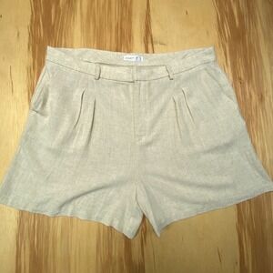 Primark Linen Blend‎ Women's Shorts Size 20 Preppy